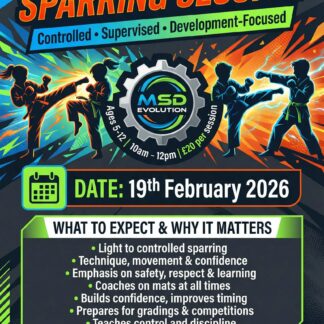 Half term sparring day - Thursday 19th Feb